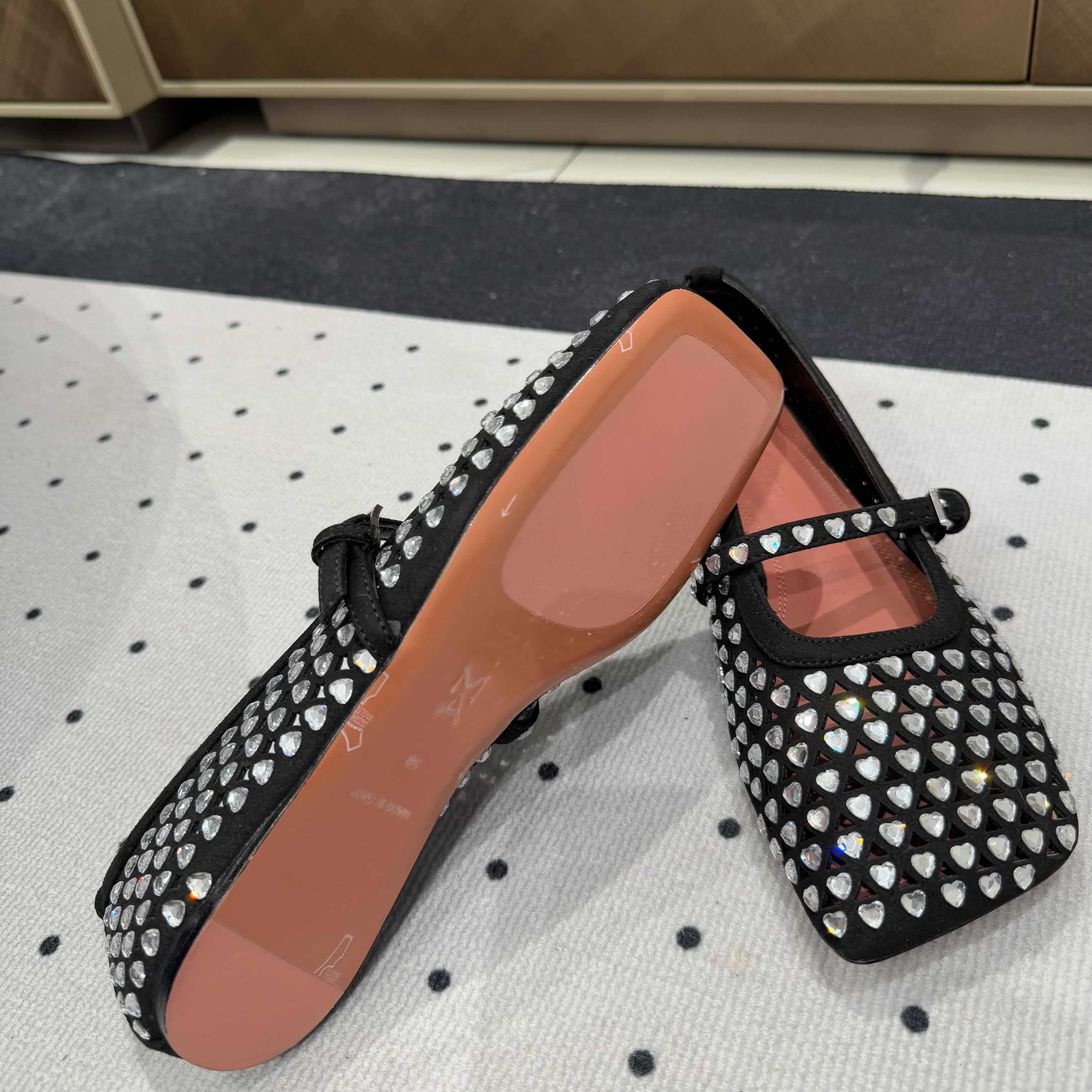 Amina Muaddi Ane Ballerina Shoes - DopestKickz