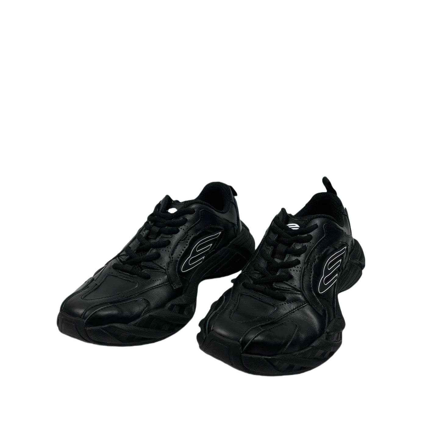 Balenciaga Monday Shoe In Black Cowskin And Polyester - DopestKickz