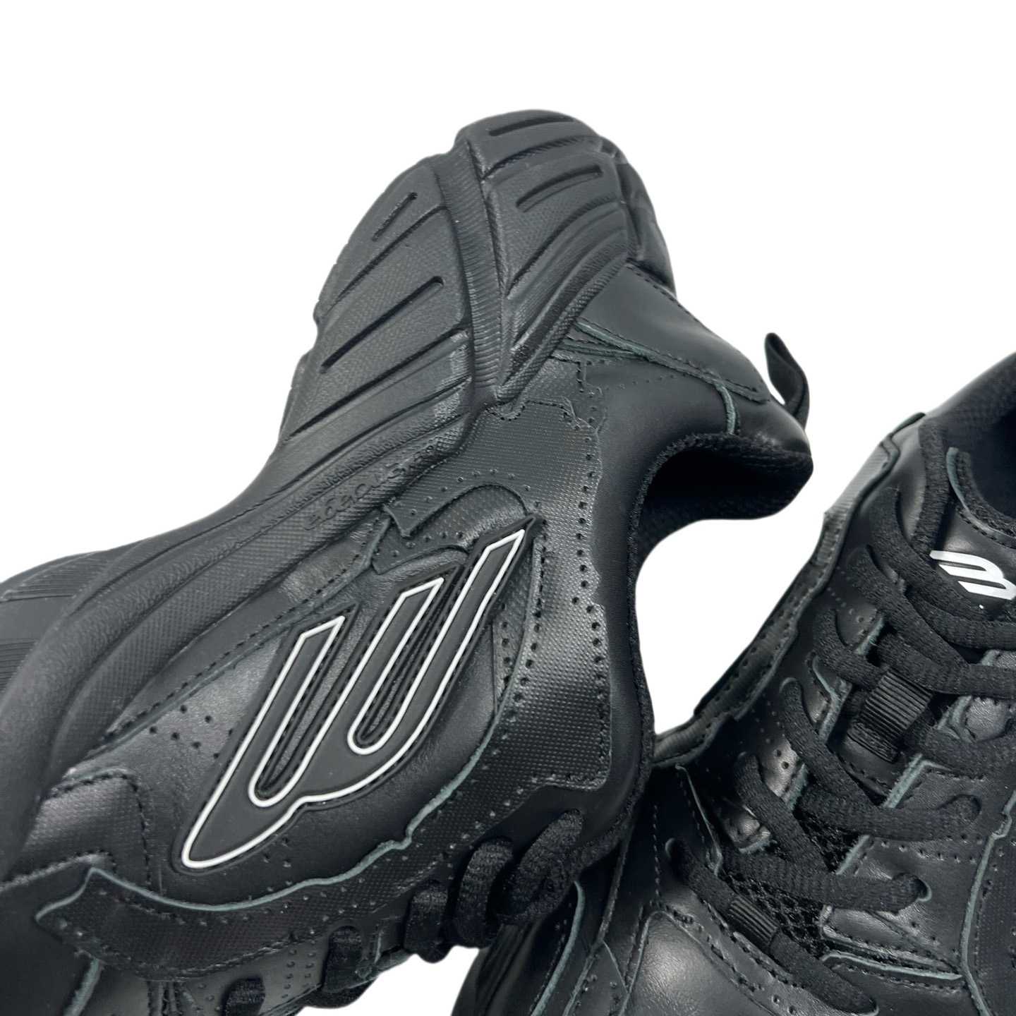 Balenciaga Monday Shoe In Black Cowskin And Polyester - DopestKickz