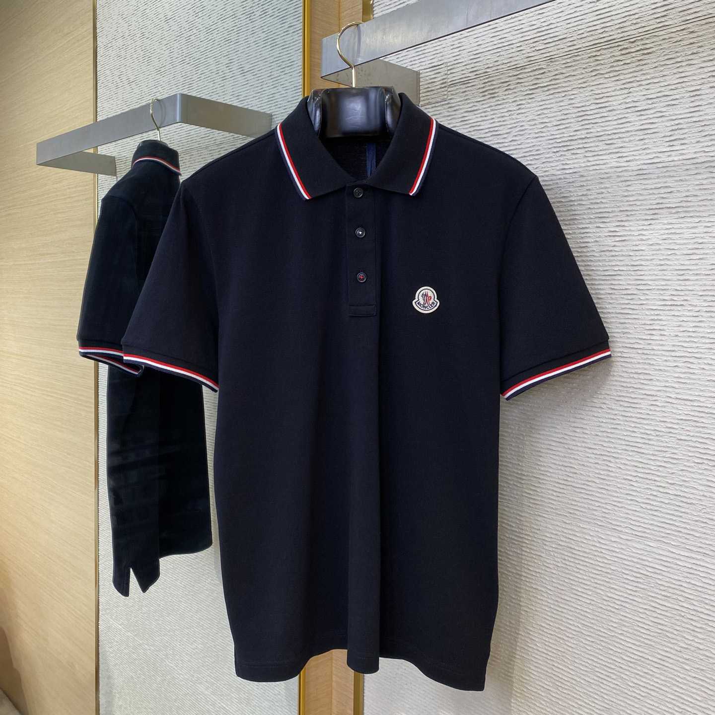 Moncler Logo Cotton Polo Shirt - DopestKickz