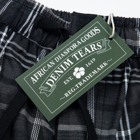 Denim Tears Wreath Pajama Pants 'Grey' - DopestKickz