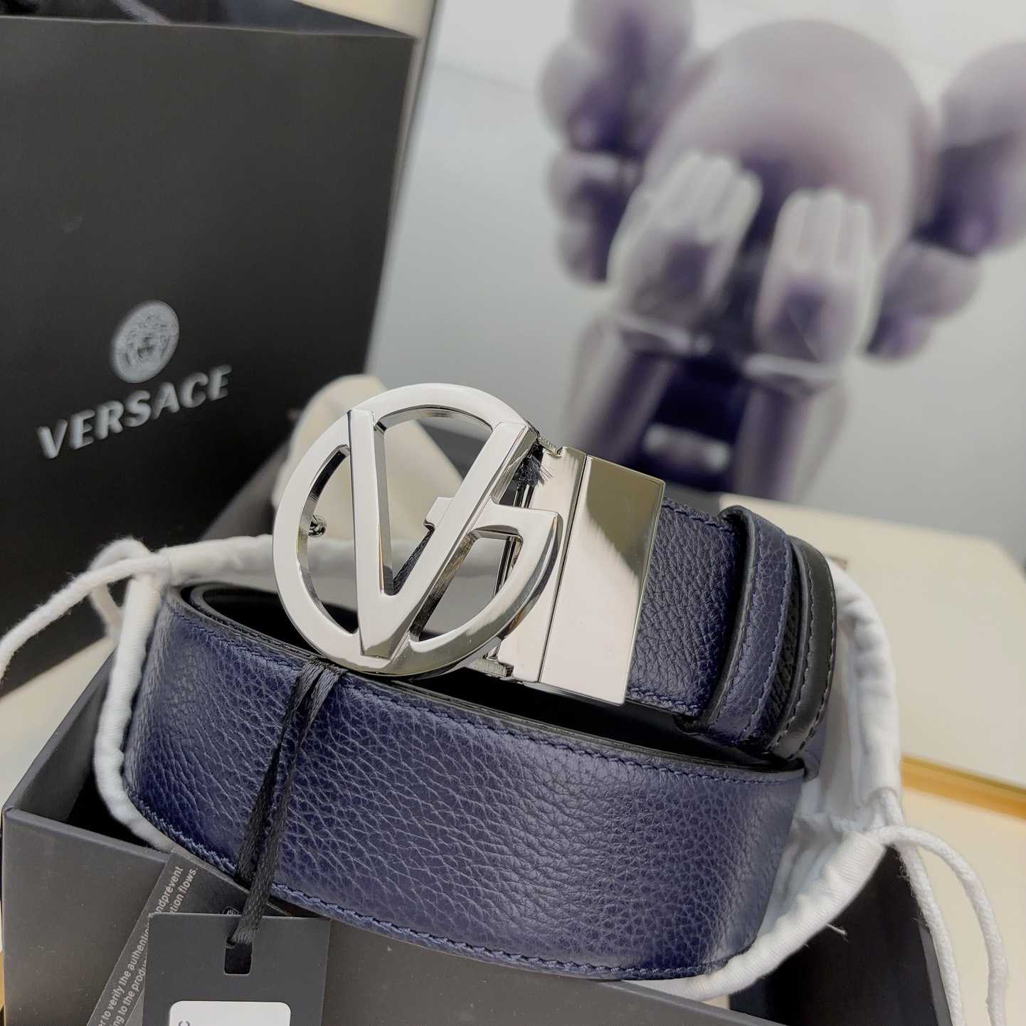 Versace Leather Belt   40mm - DopestKickz