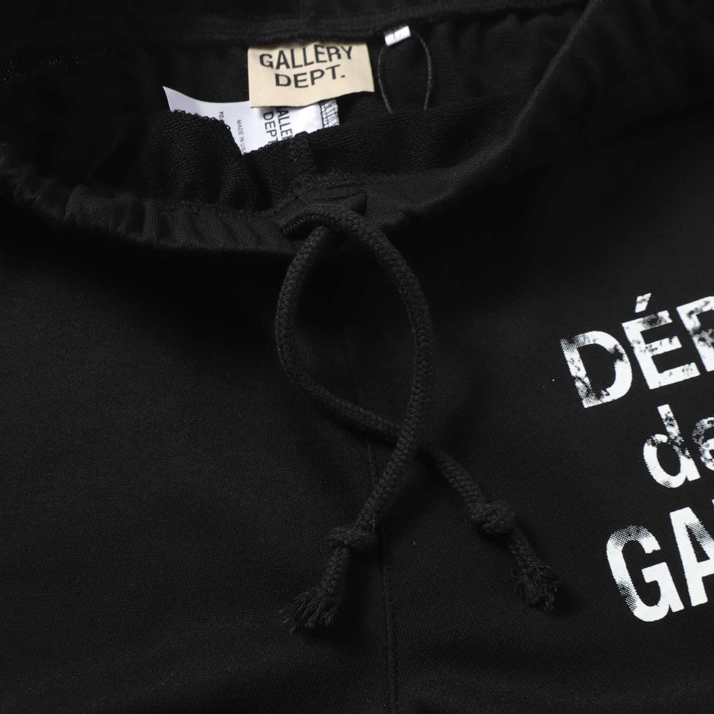 Gallery Dept. Flared Denim-Panelled Logo-Print Cotton-Jersey Sweatpants - DopestKickz