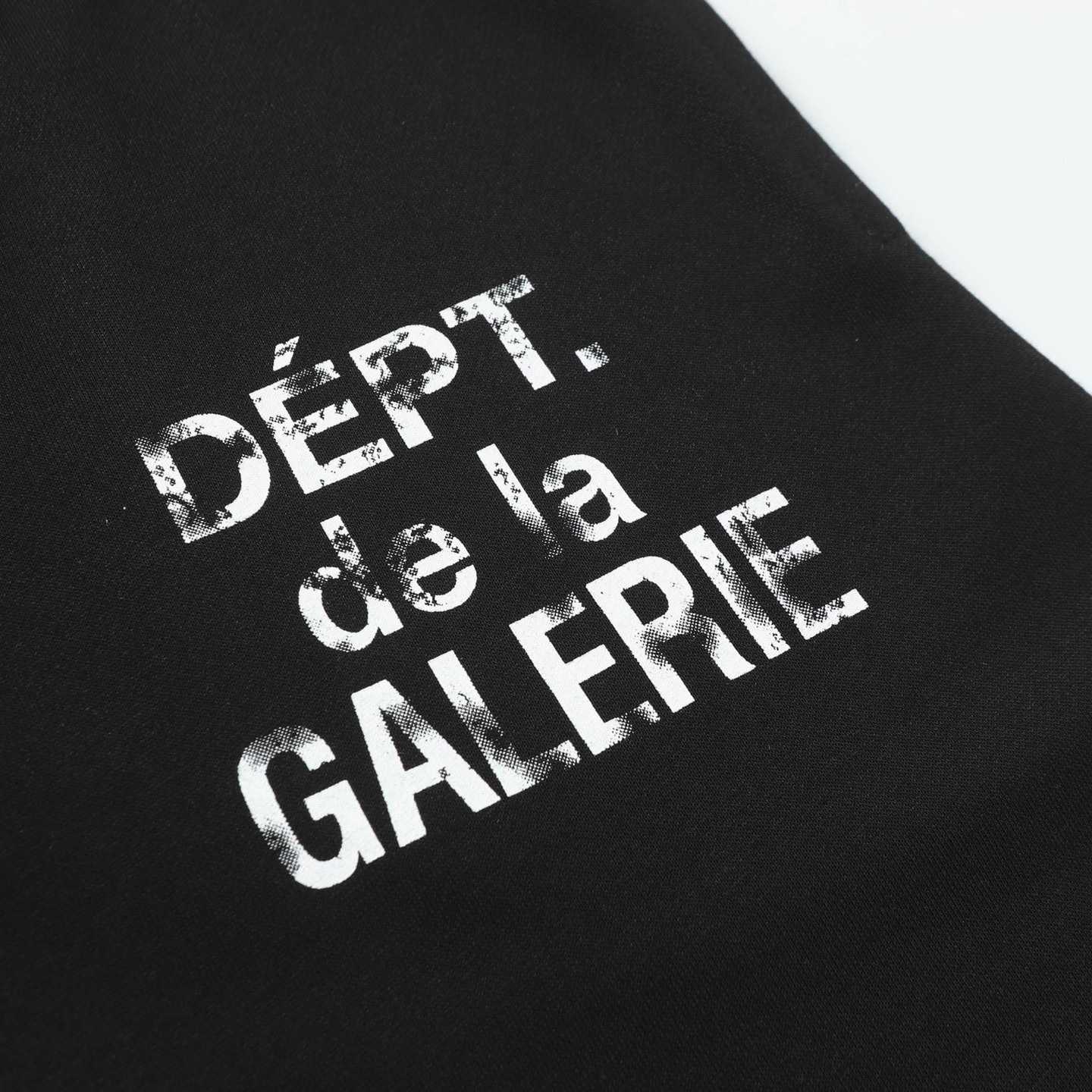 Gallery Dept. Flared Denim-Panelled Logo-Print Cotton-Jersey Sweatpants - DopestKickz
