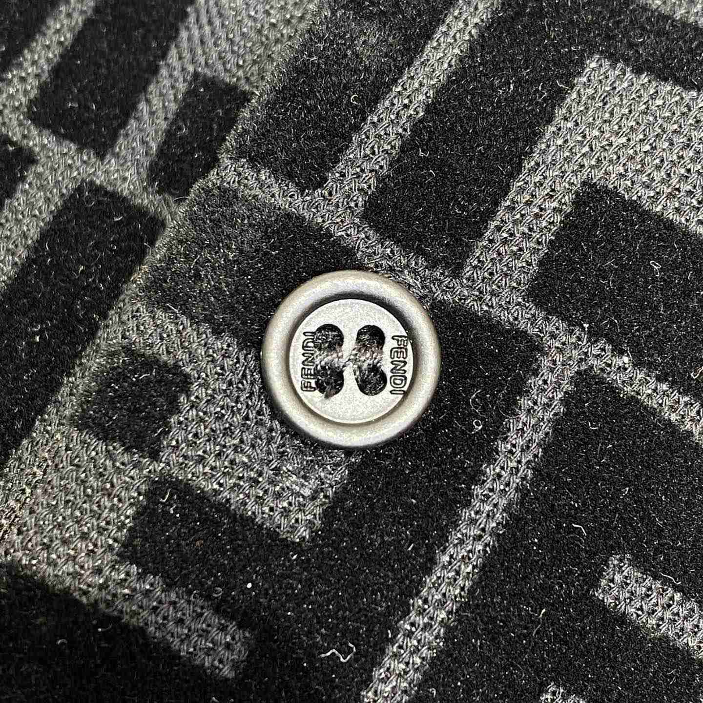 Fendi Black Jersey Polo Shirt - DopestKickz