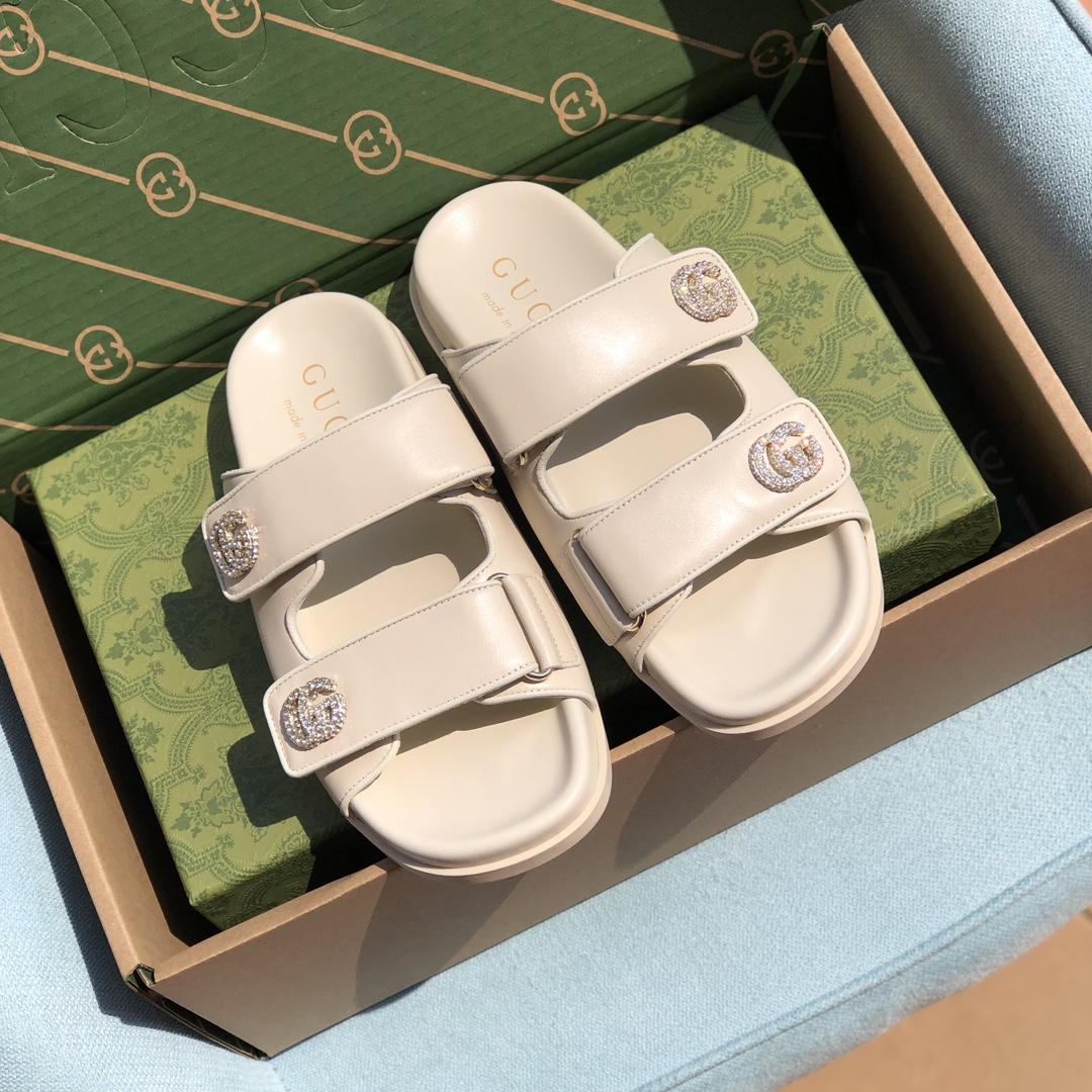 Gucci Women's Double G Sandal - DopestKickz