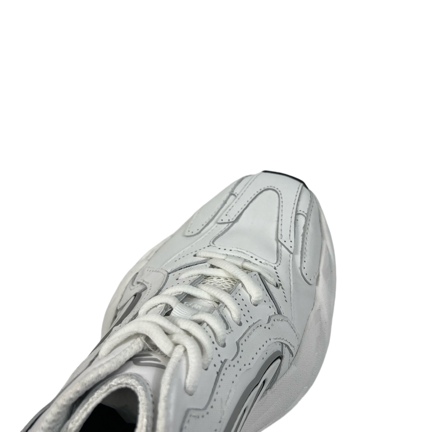 Balenciaga Monday Shoe In White,black And Grey Cowskin And Polyester - DopestKickz