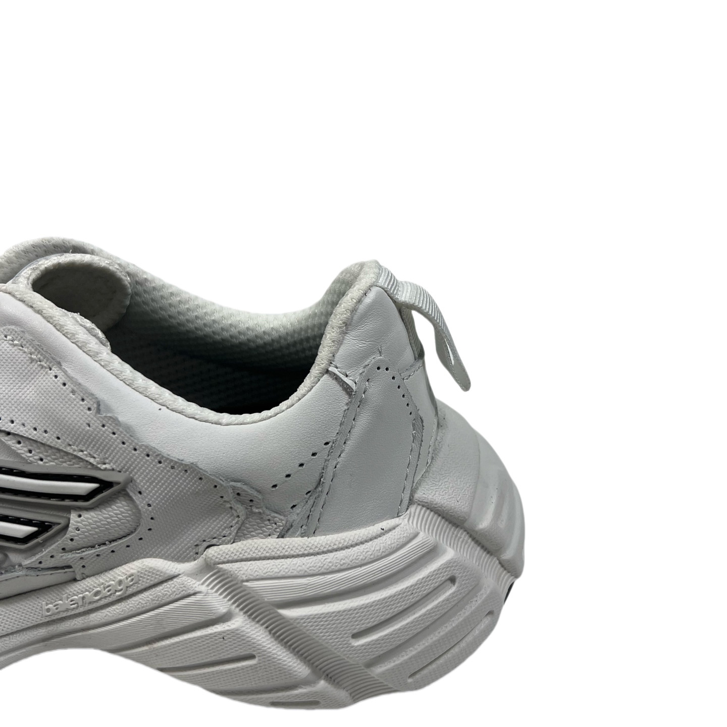 Balenciaga Monday Shoe In White,black And Grey Cowskin And Polyester - DopestKickz