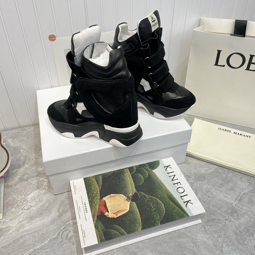 Isabel Marant Balskee High-Top Wedge Sneakers  - DopestKickz