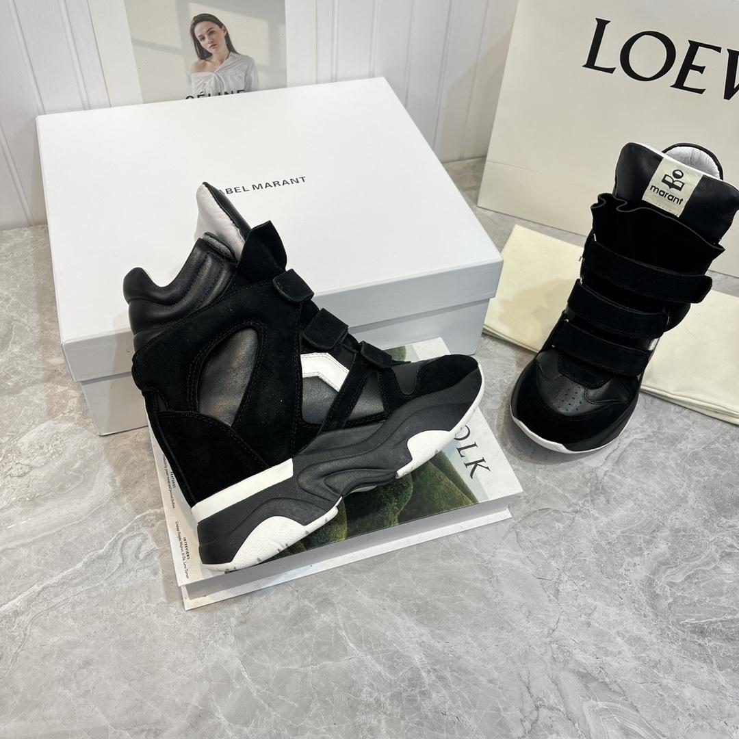 Isabel Marant Balskee High-Top Wedge Sneakers  - DopestKickz