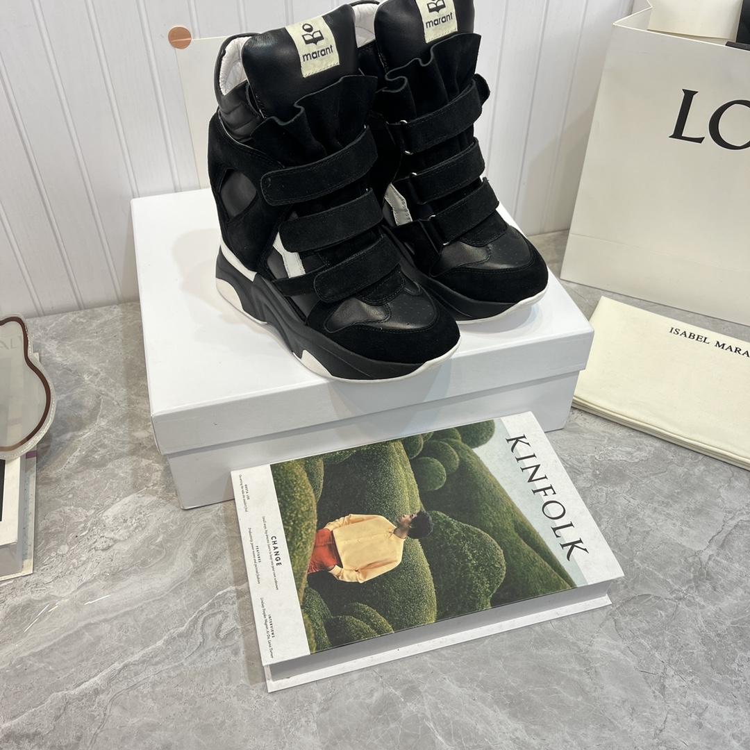 Isabel Marant Balskee High-Top Wedge Sneakers  - DopestKickz