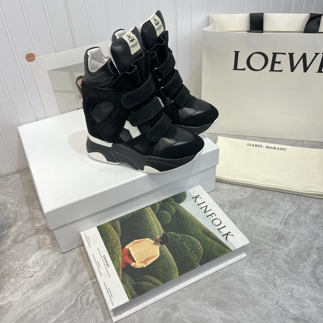 Isabel Marant Balskee High-Top Wedge Sneakers  - DopestKickz