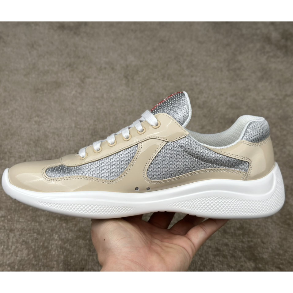 Prada America's Cup Patent Leather And Bike Fabric Sneakers - DopestKickz