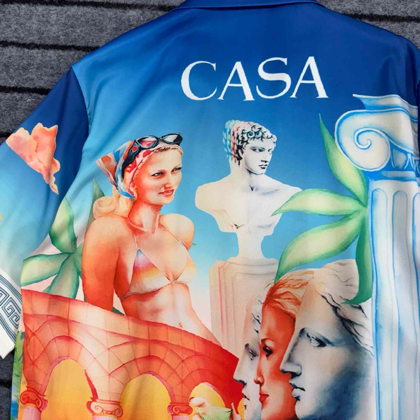 Casablanca Cuban Short Sleeve Silk Shirt - DopestKickz