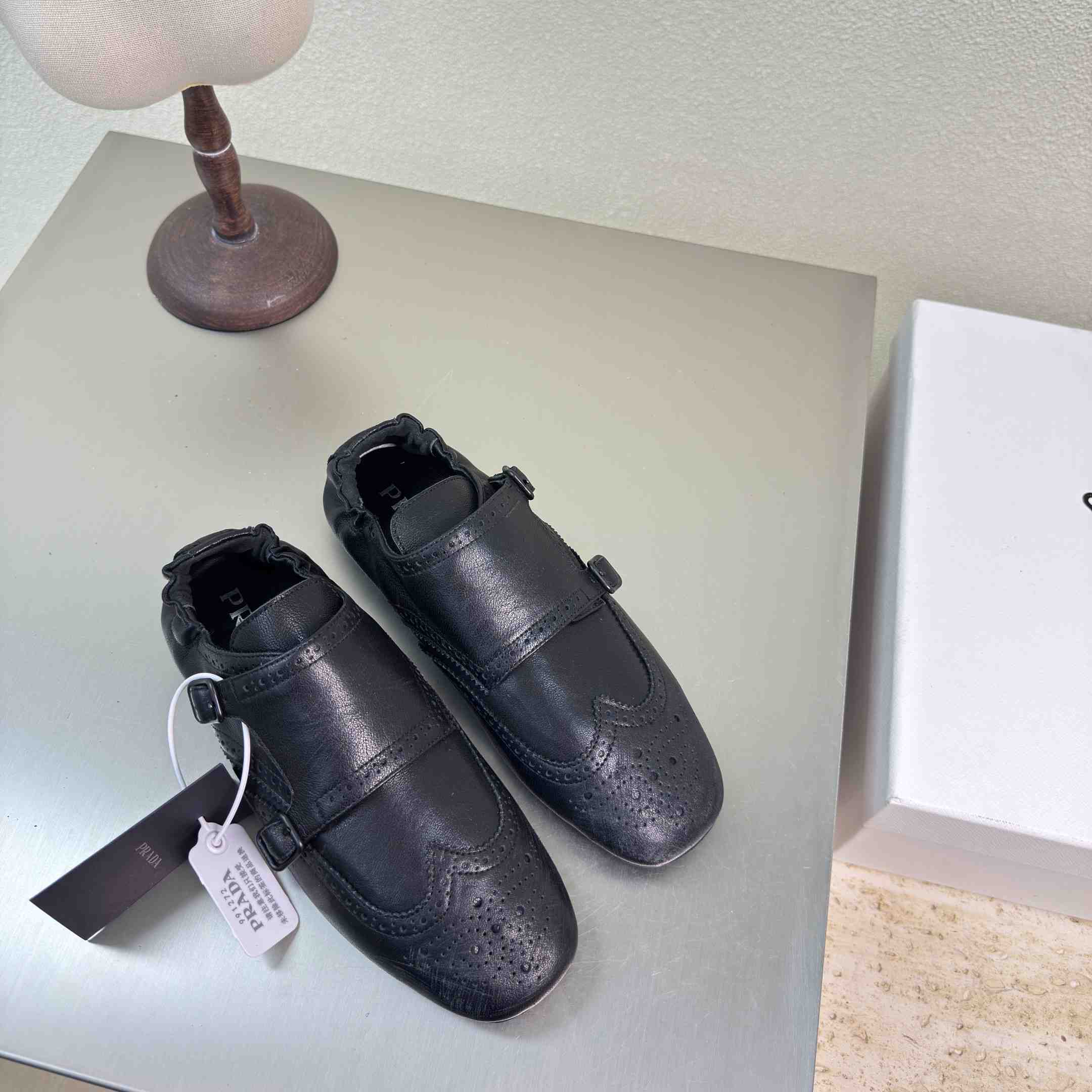 Prada Shuffle Double Monk Strap Shoes - DopestKickz