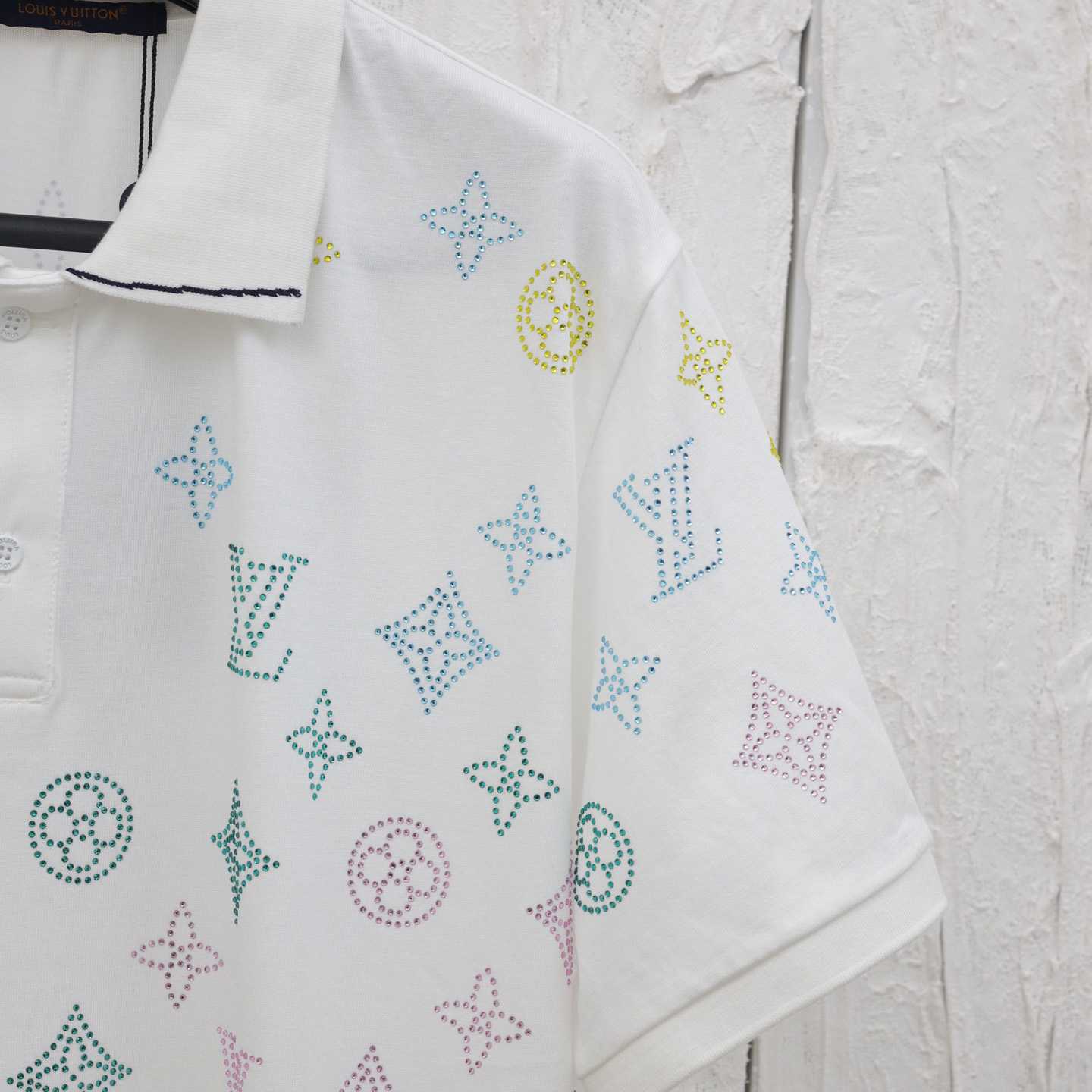 Louis Vuitton Monogram Flower Polo Shirt - DopestKickz