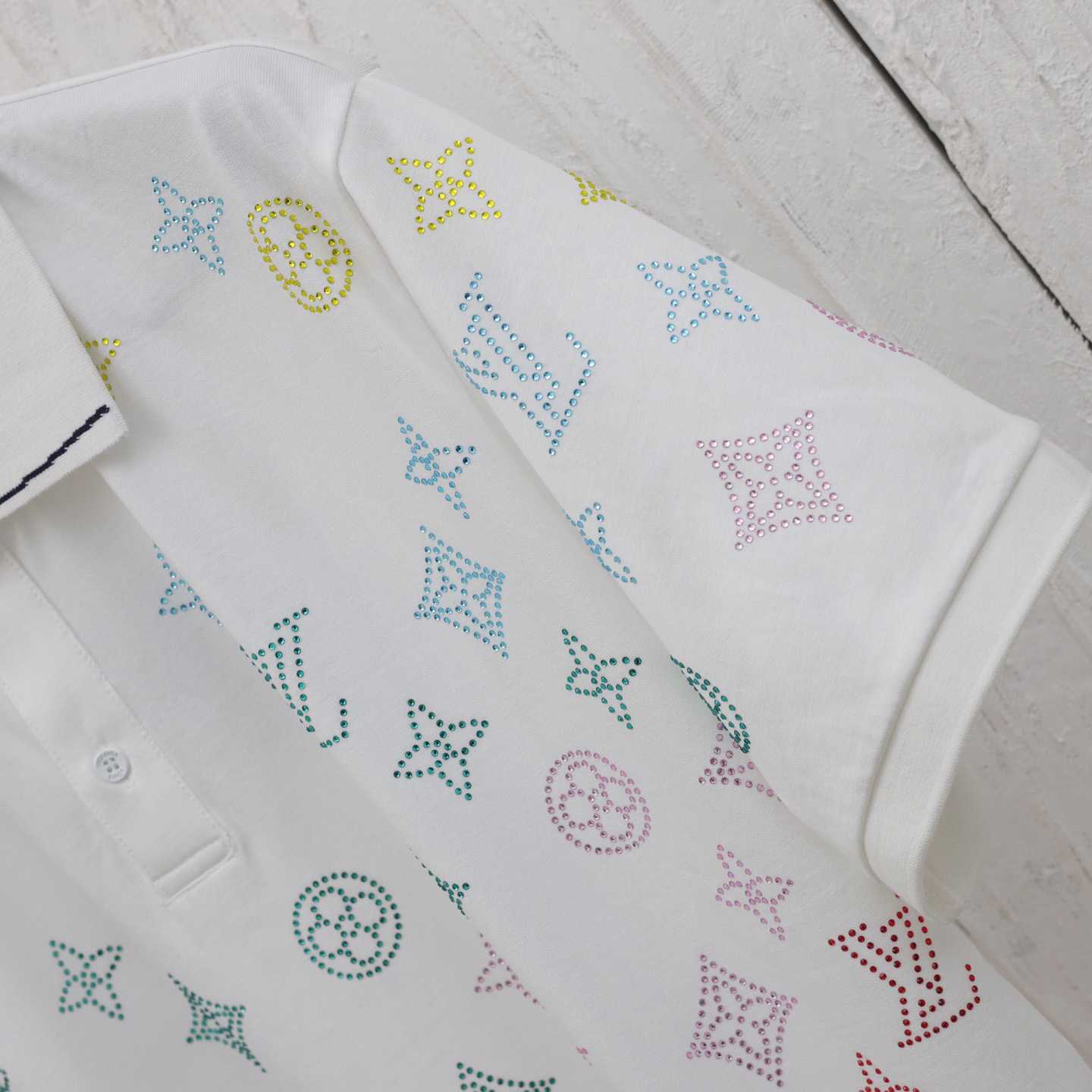 Louis Vuitton Monogram Flower Polo Shirt - DopestKickz