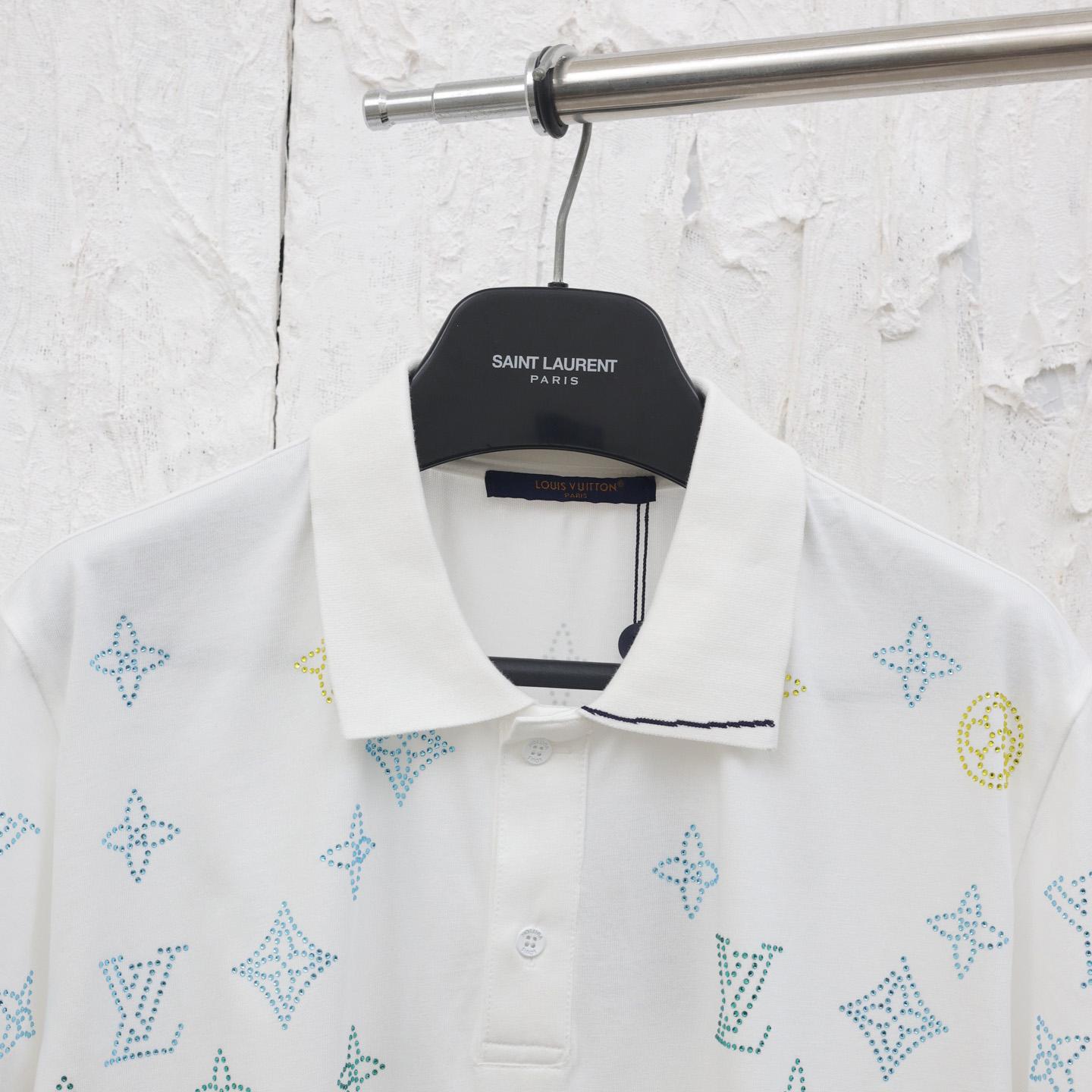 Louis Vuitton Monogram Flower Polo Shirt - DopestKickz