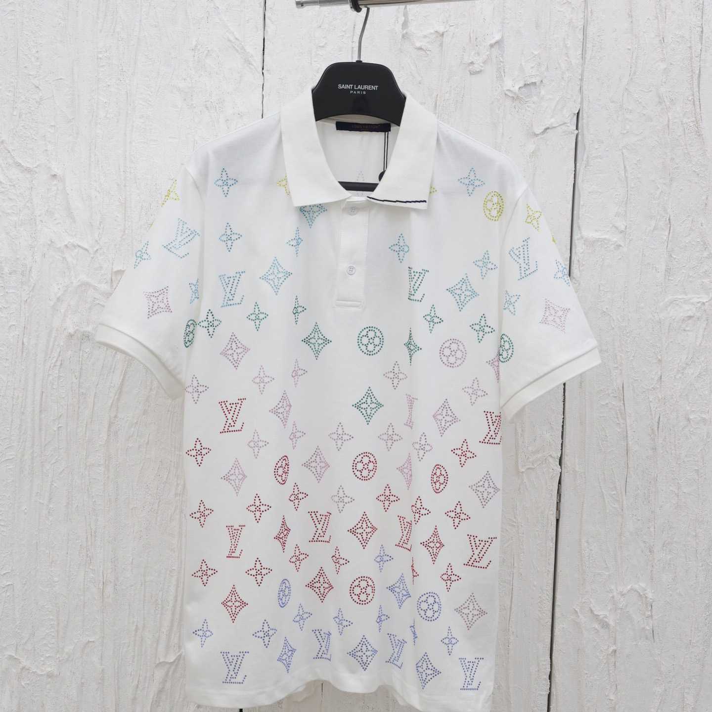 Louis Vuitton Monogram Flower Polo Shirt - DopestKickz