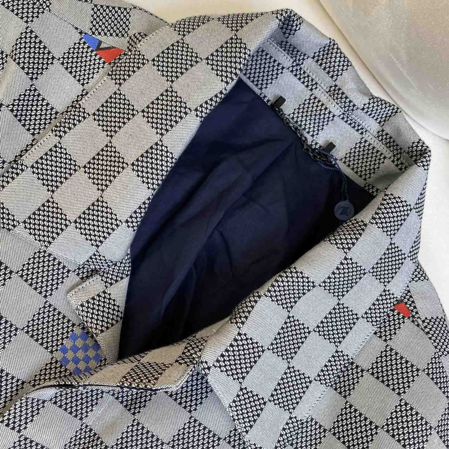 Louis Vuitton Damier Open Collar Cotton Overshirt  1AFVN5 - DopestKickz