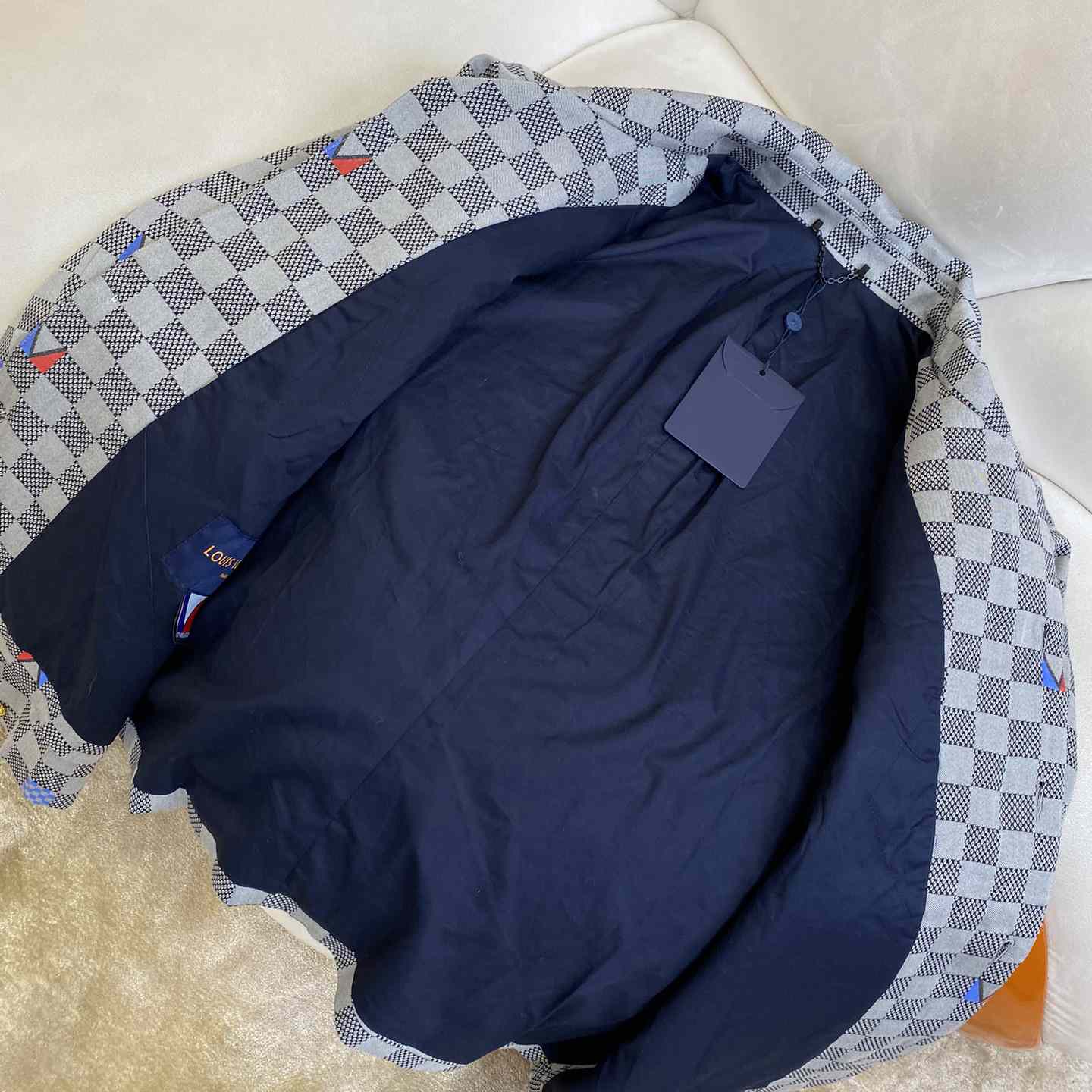 Louis Vuitton Damier Open Collar Cotton Overshirt  1AFVN5 - DopestKickz