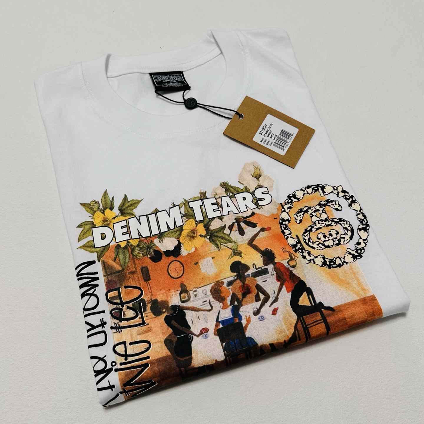 Denim Tears x Stussy Annie Lee Artist Tee - DopestKickz