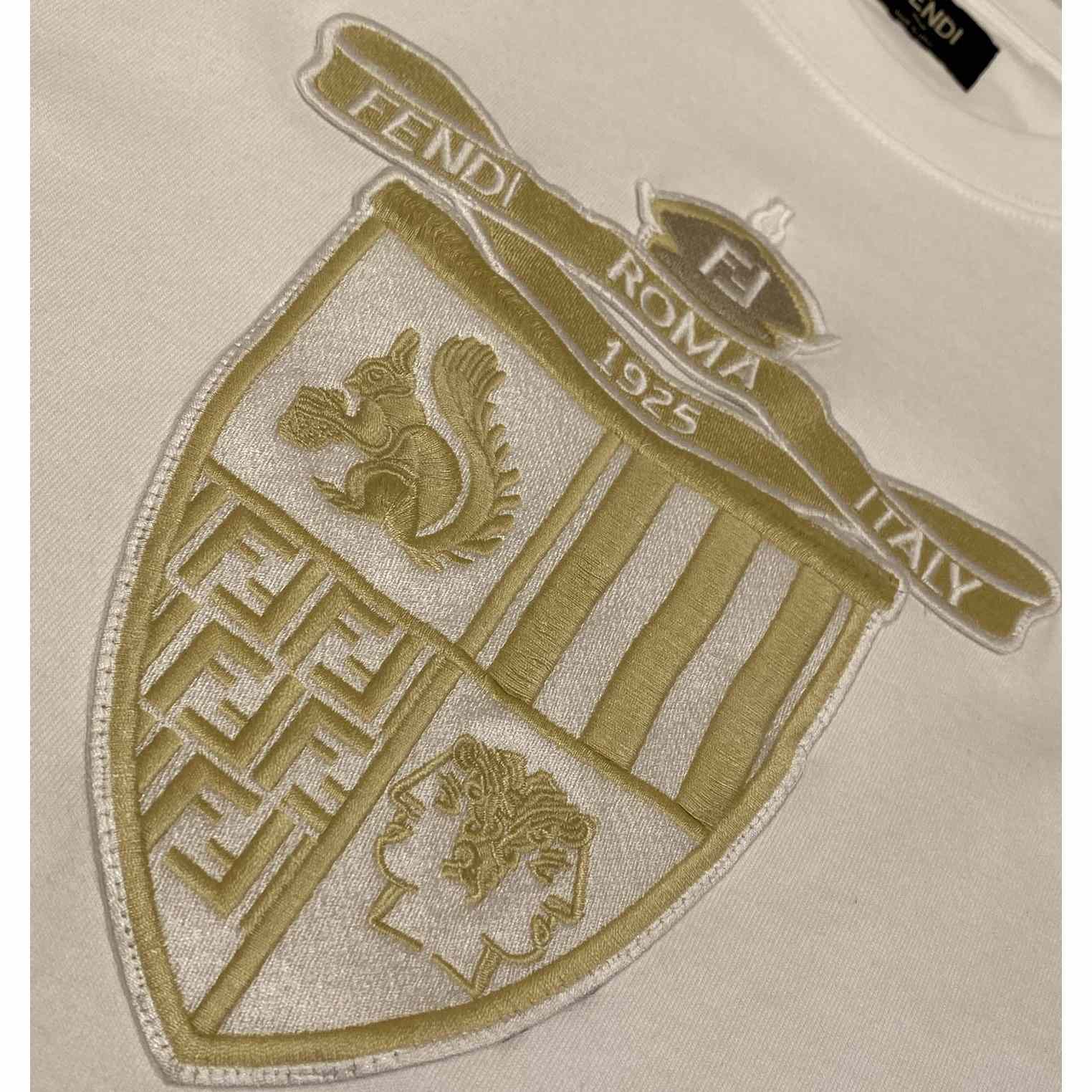 Fendi White Cotton T-shirt - DopestKickz