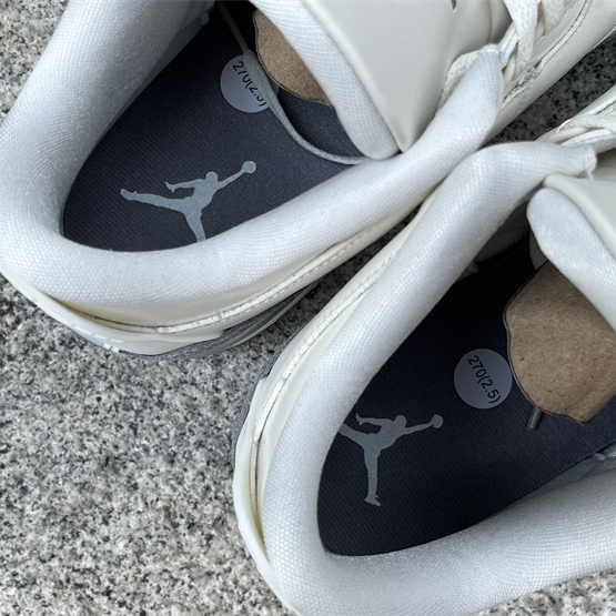 Air Jordan 3 “Sail/Metallic Silver” Sneakers   CK9246-100 - DopestKickz