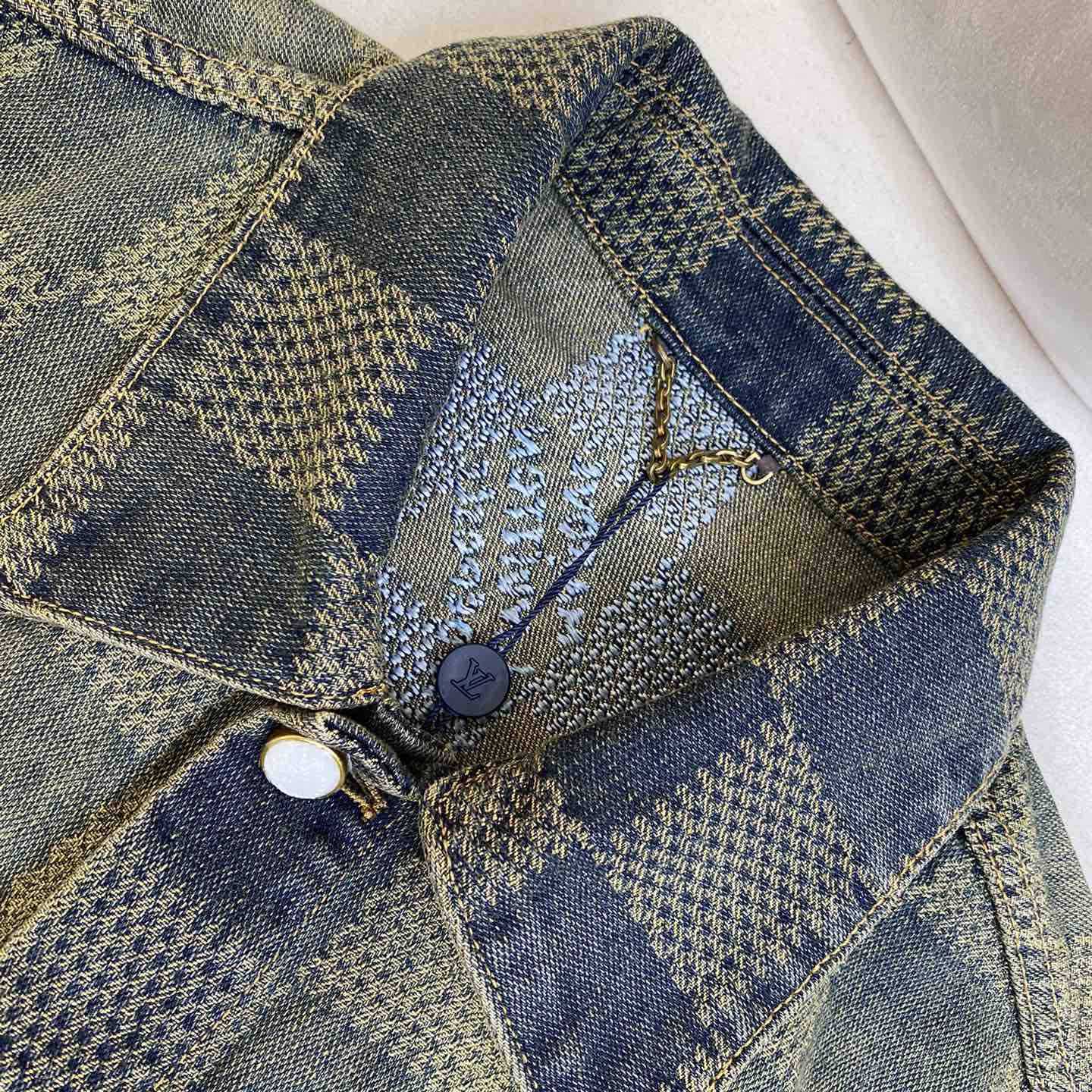 Louis Vuitton Damier Denim Jacket - DopestKickz