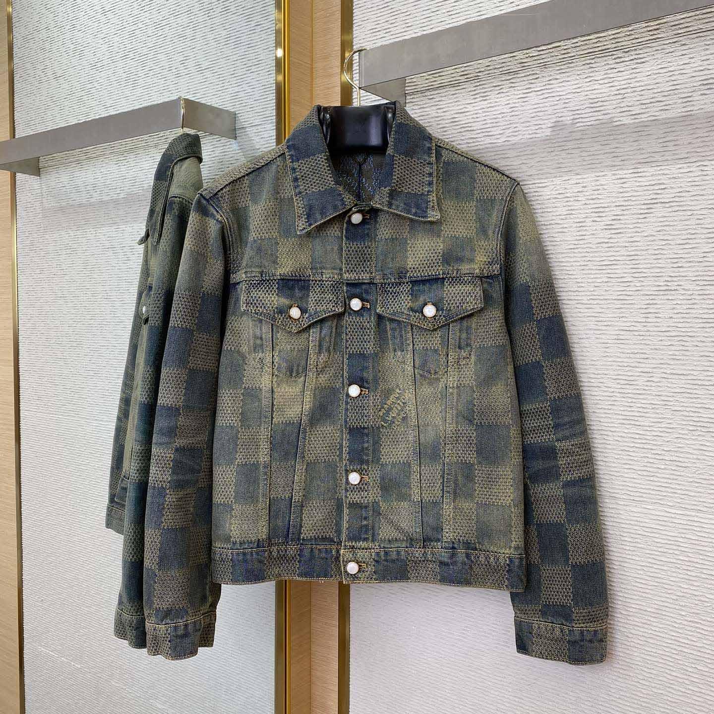 Louis Vuitton Damier Denim Jacket - DopestKickz