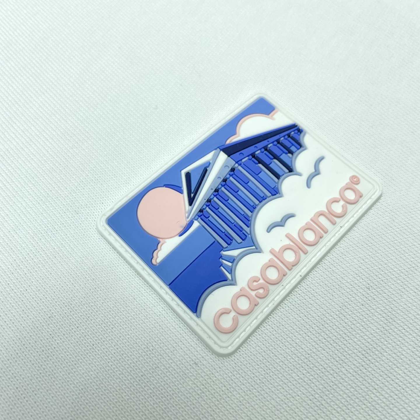 Casablanca White Greek Temple Applique Jersey T-Shirt   C978 - DopestKickz