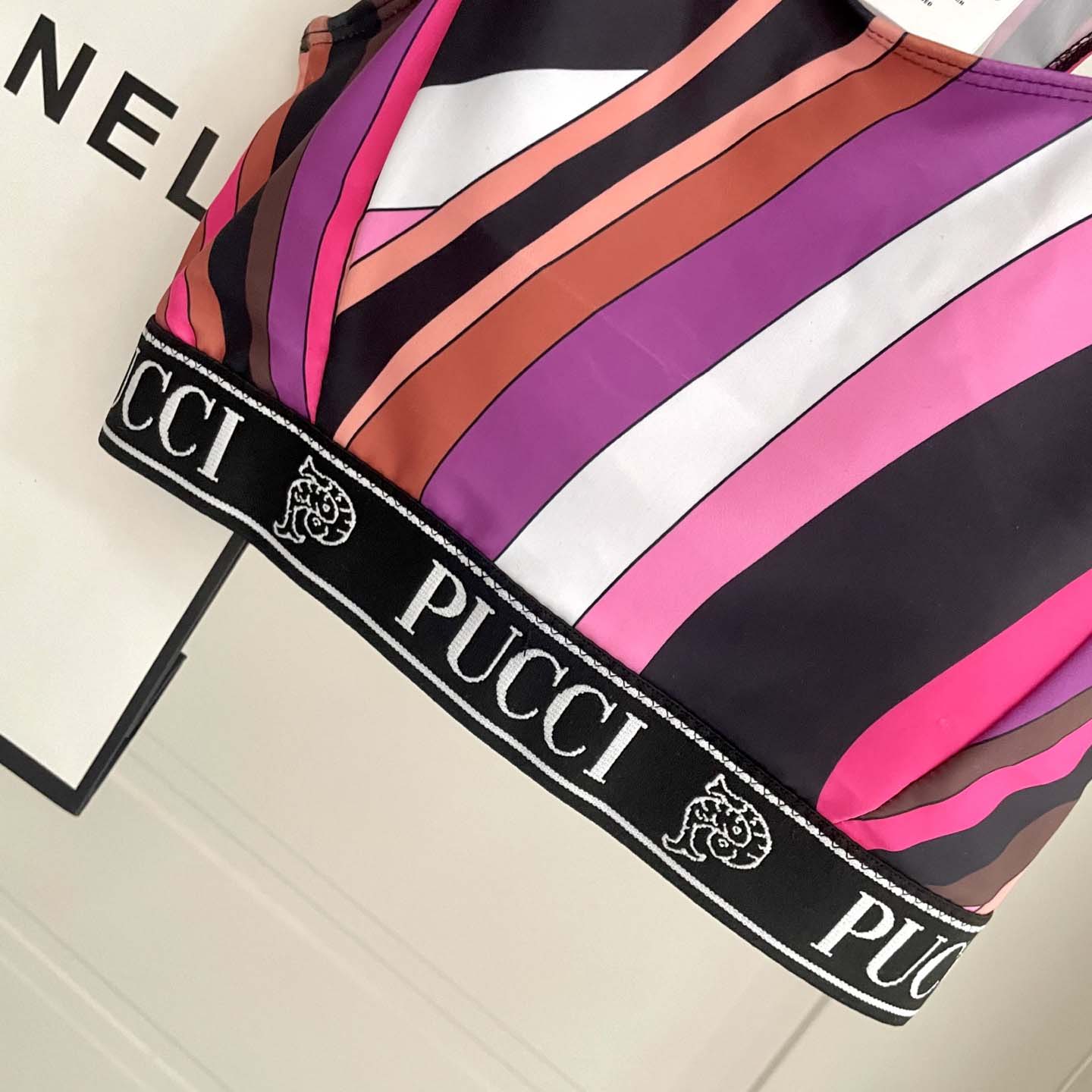 Pucci Iride-Print Crop Top And Leggings  - DopestKickz