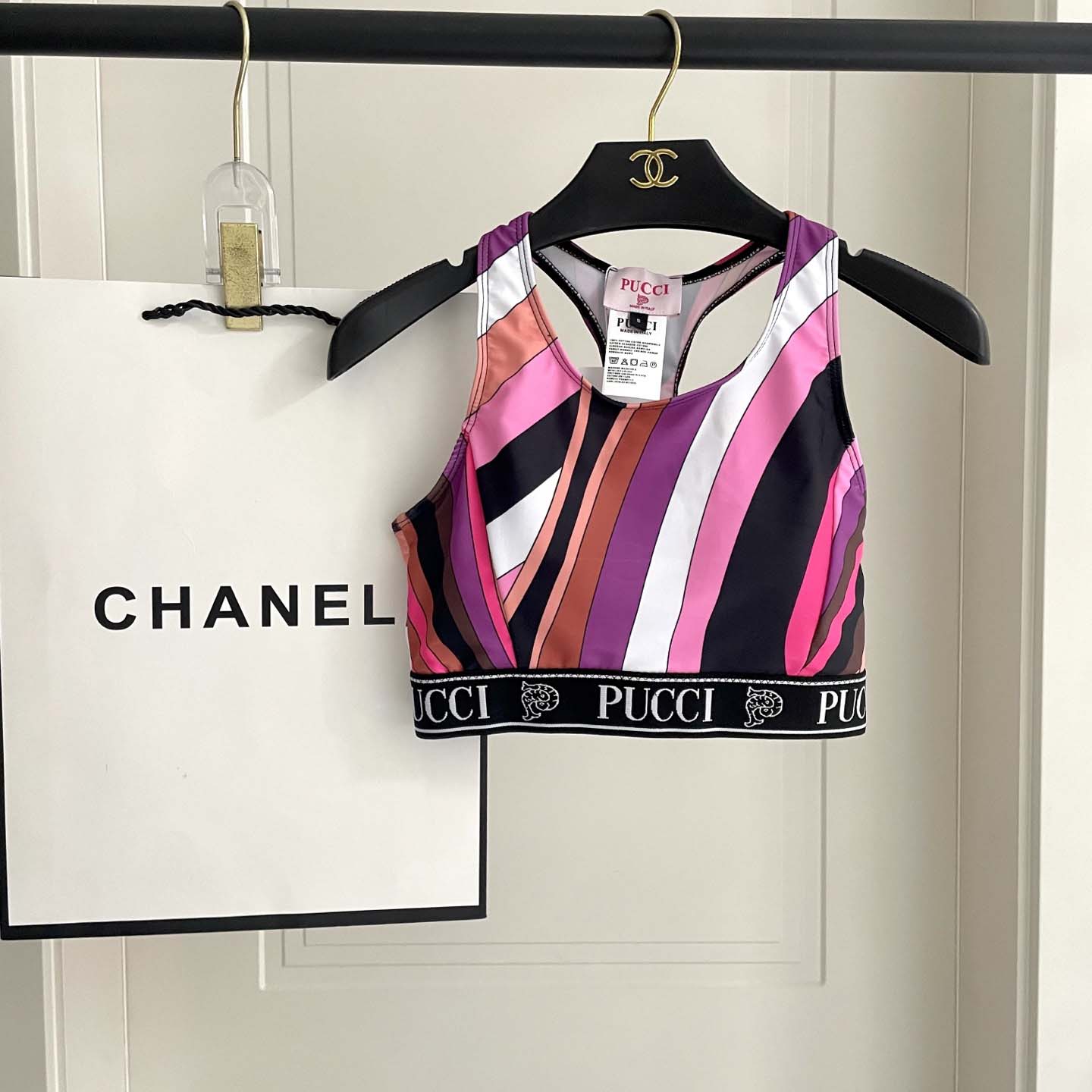 Pucci Iride-Print Crop Top And Leggings  - DopestKickz