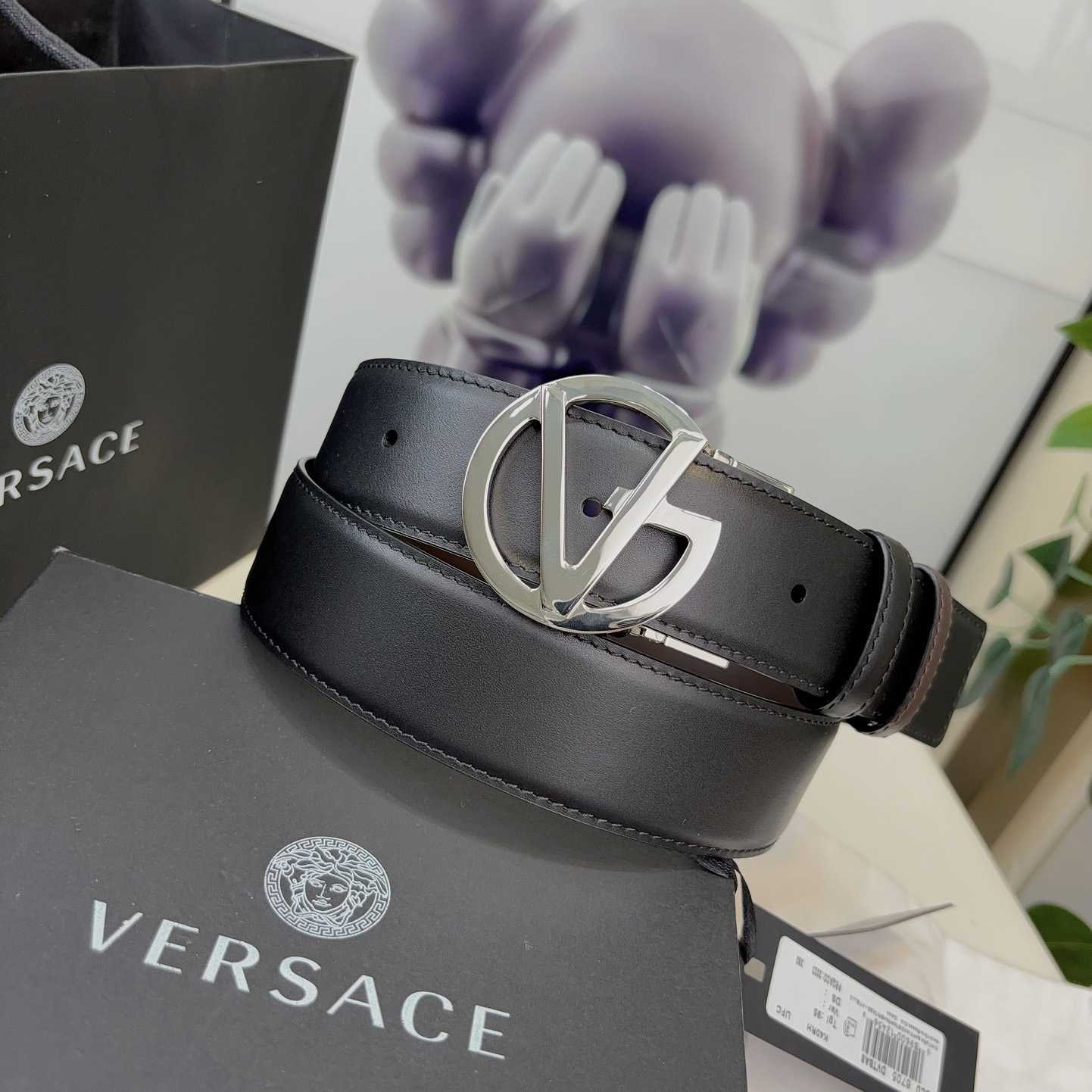 Versace Leather Belt   40mm - DopestKickz