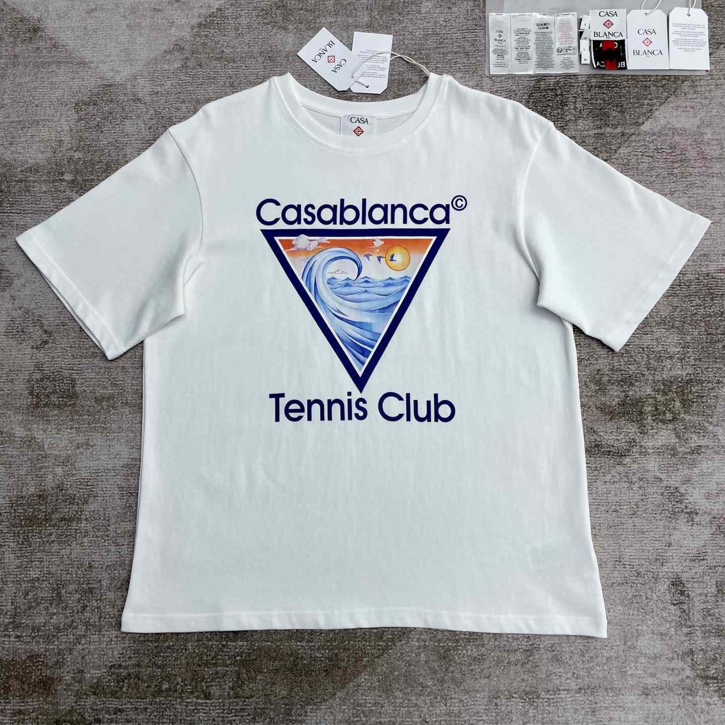 Casablanca Tennis Club Icon T-shirt   C973 - DopestKickz