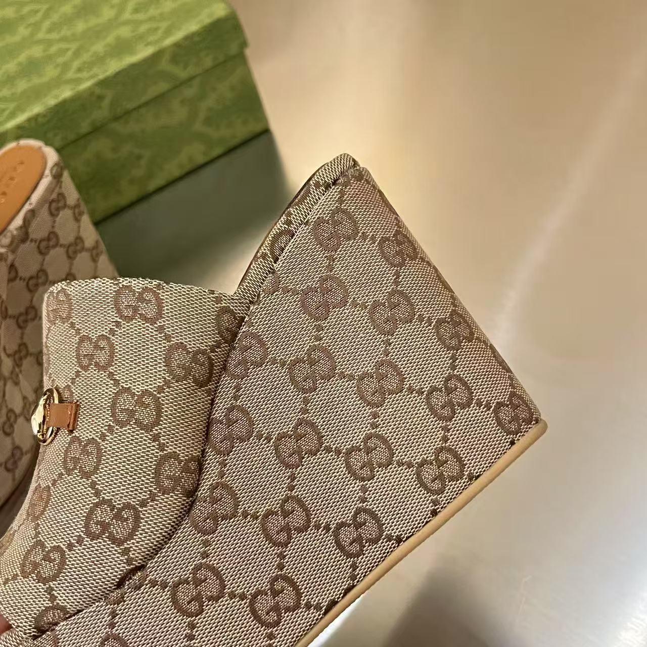 Gucci Women's Wedge Sandal With Horsebit - DopestKickz