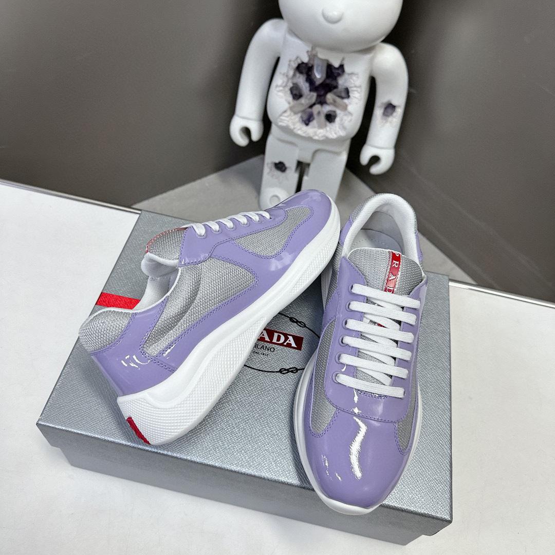 Prada America's Cup Biker Fabric Sneakers - DopestKickz