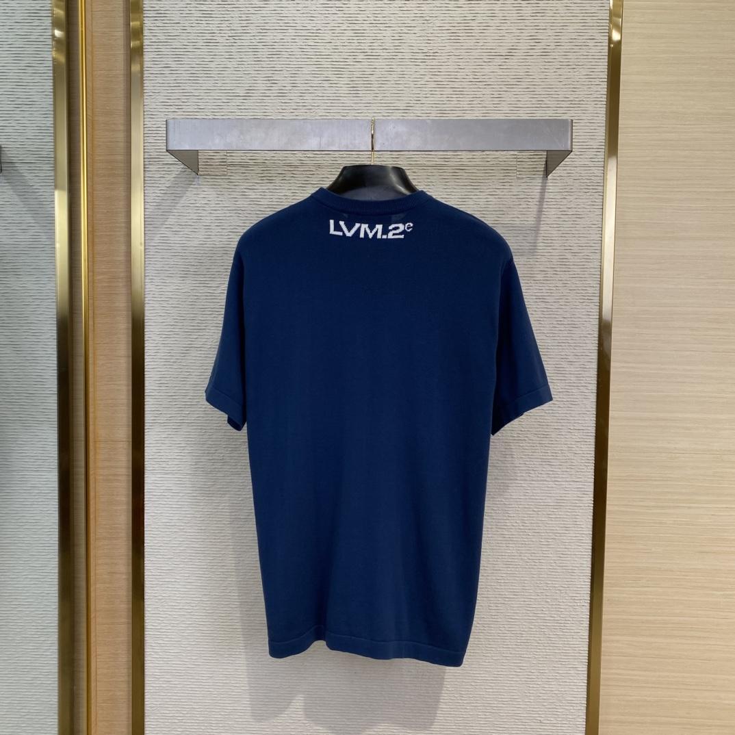 Louis Vuitton Short-Sleeved Cotton Crewneck   - DopestKickz