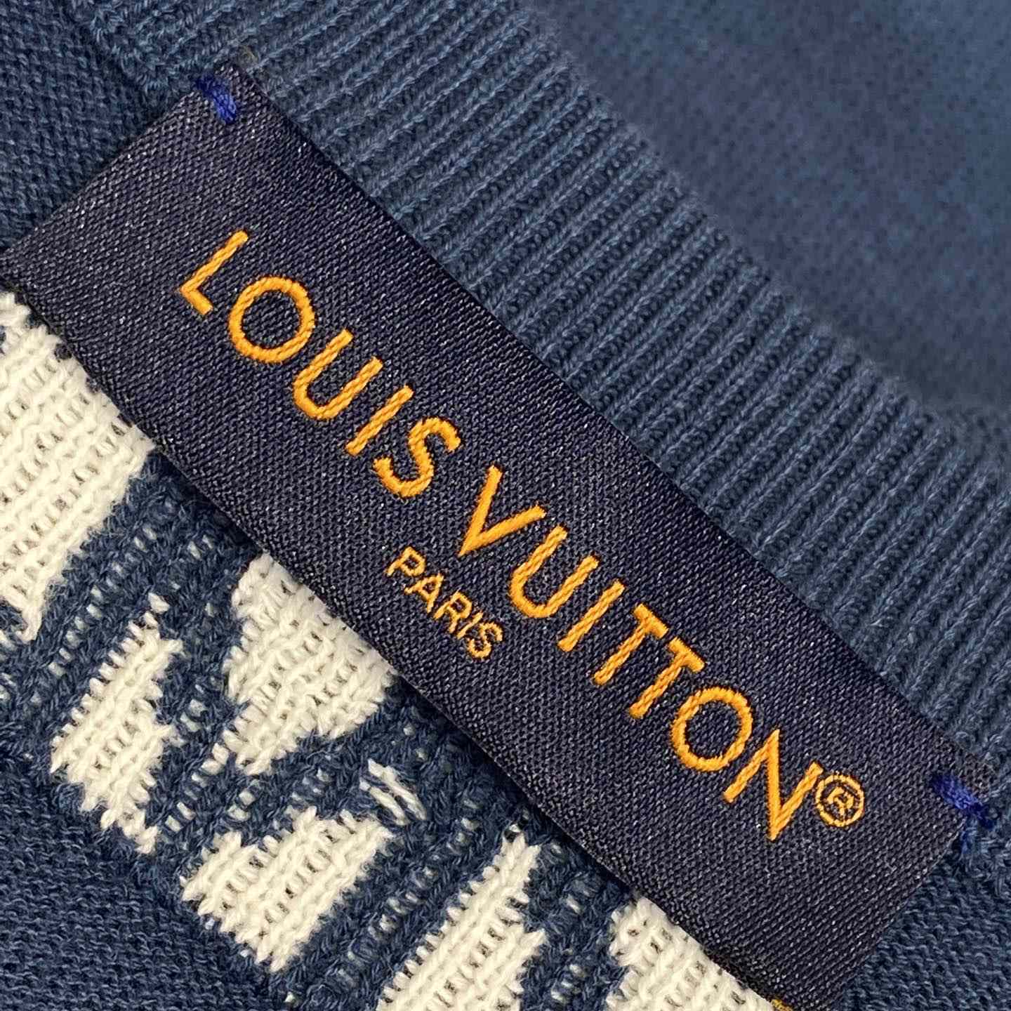 Louis Vuitton Short-Sleeved Cotton Crewneck   - DopestKickz