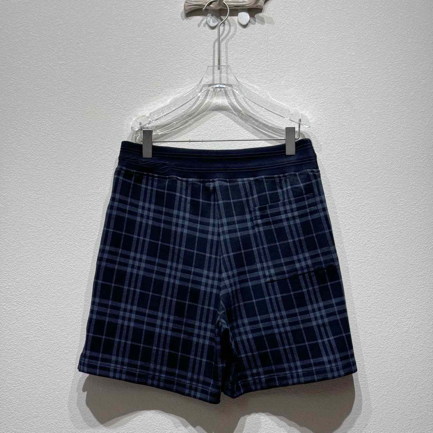 Burberry Check Stretch Cotton Blend Shorts - DopestKickz