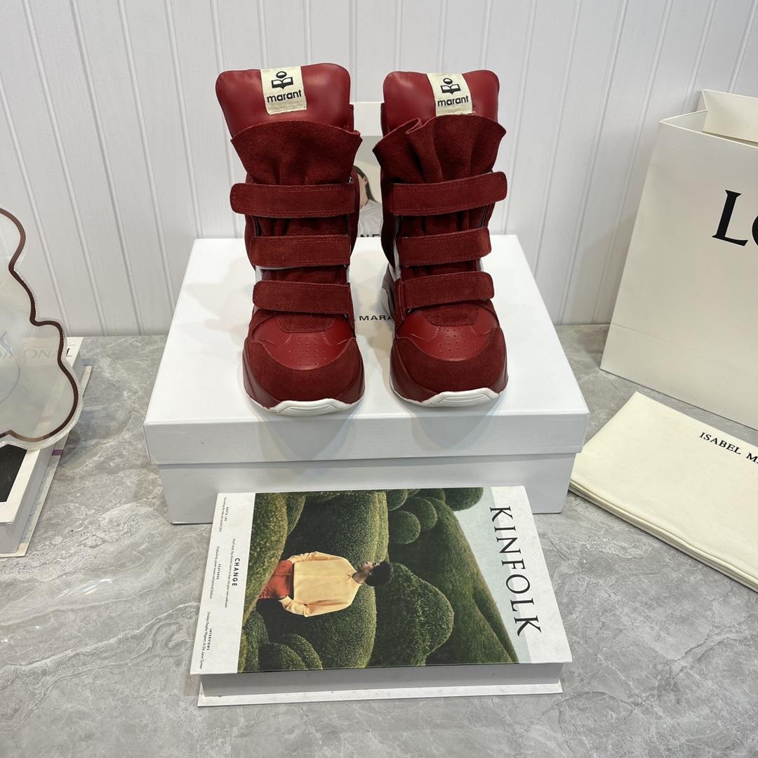 Isabel Marant Balskee High-Top Wedge Sneakers  - DopestKickz