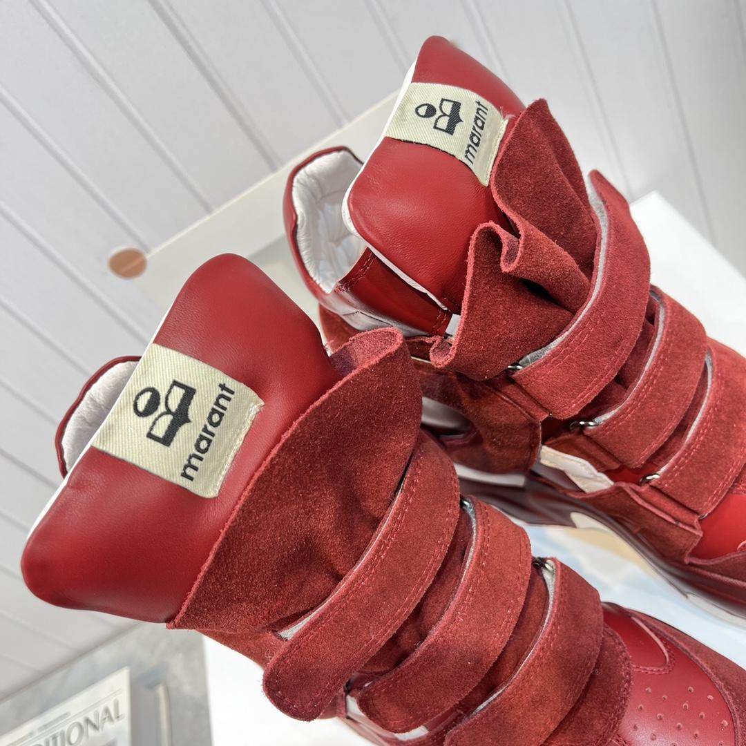 Isabel Marant Balskee High-Top Wedge Sneakers  - DopestKickz