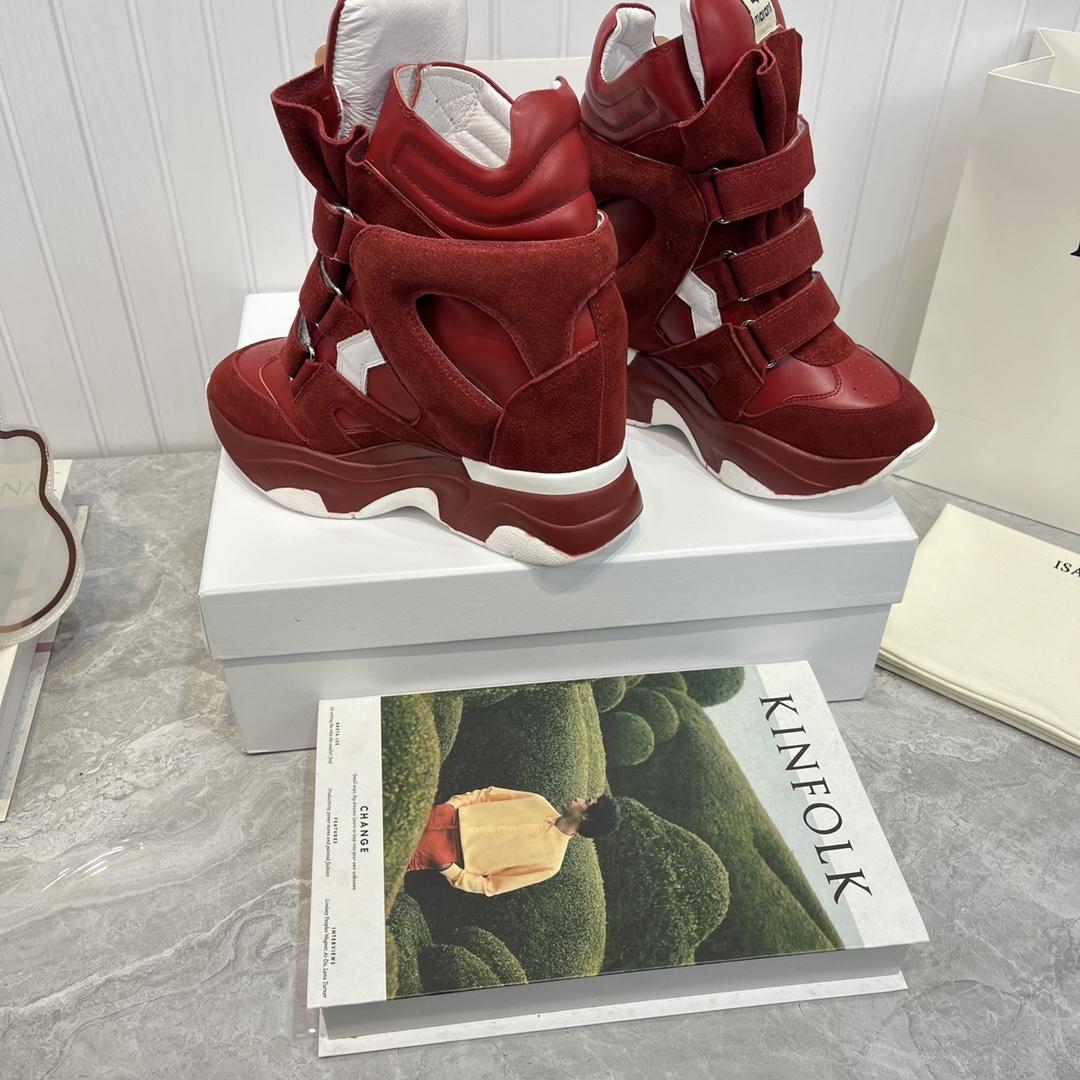 Isabel Marant Balskee High-Top Wedge Sneakers  - DopestKickz