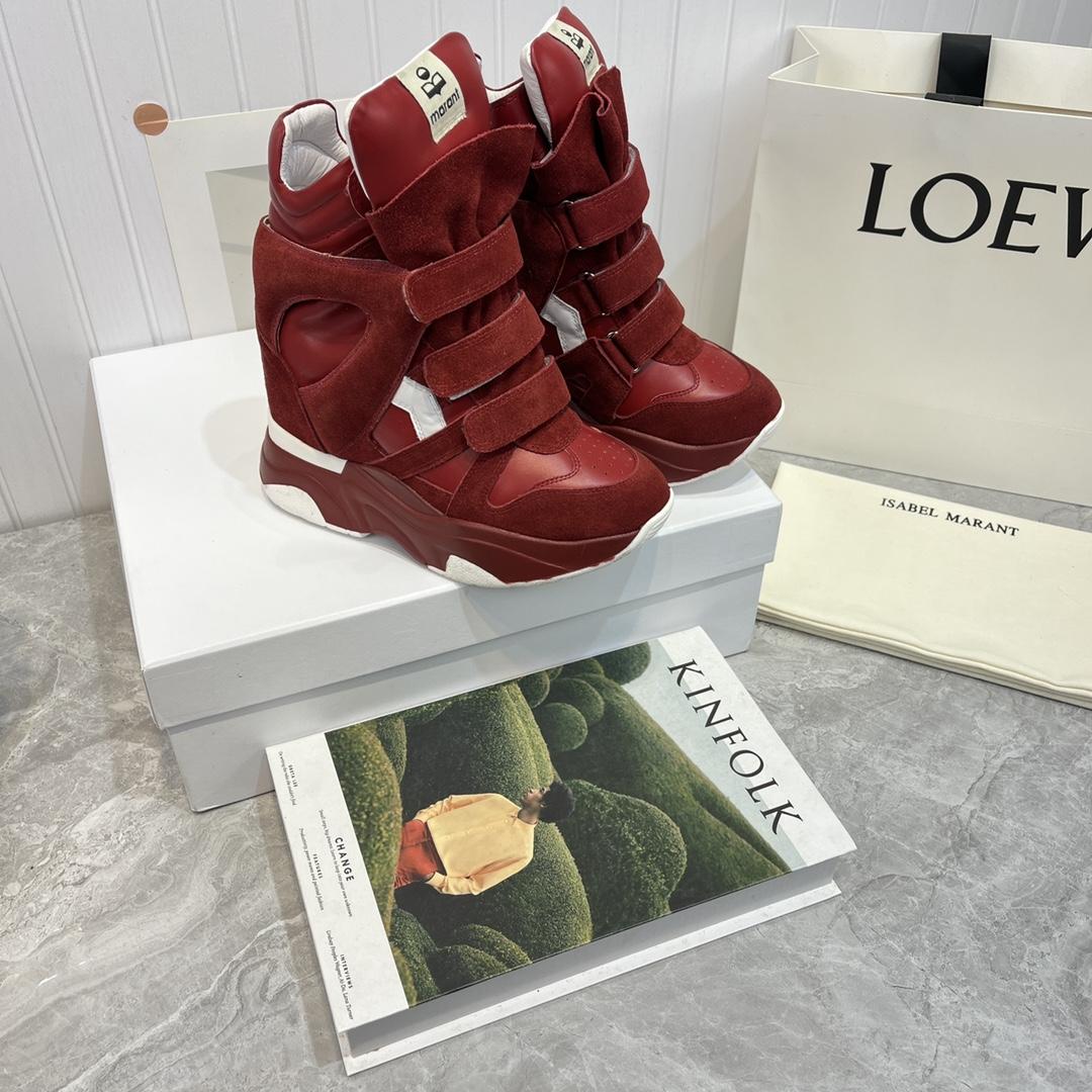 Isabel Marant Balskee High-Top Wedge Sneakers  - DopestKickz