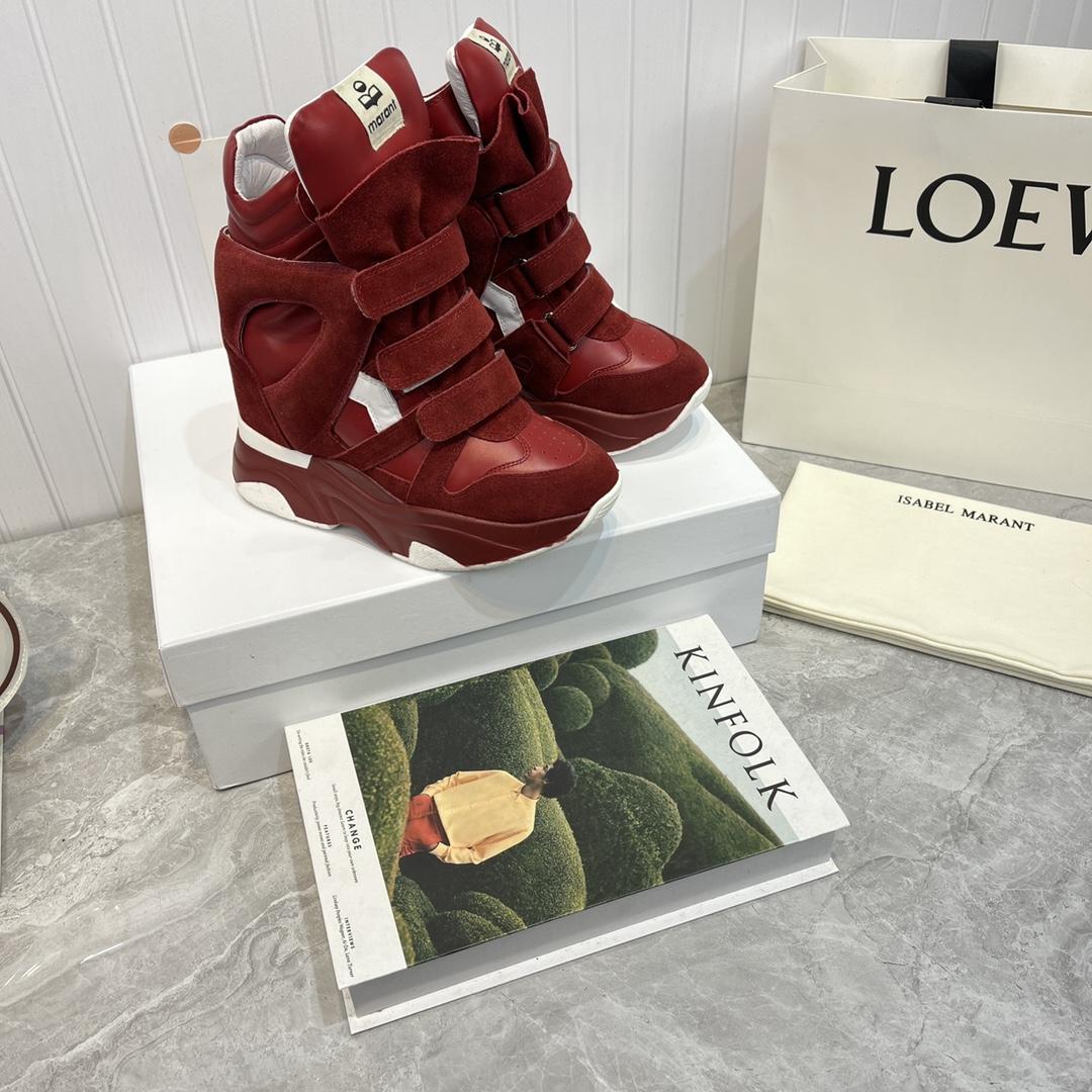 Isabel Marant Balskee High-Top Wedge Sneakers  - DopestKickz