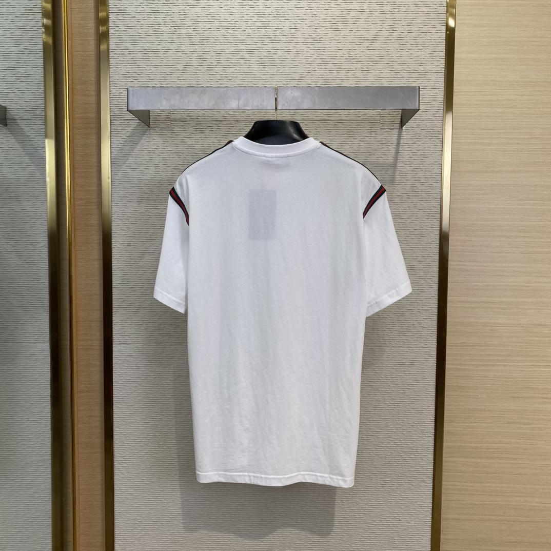 Gucci Cotton Jersey T-shirt With Web - DopestKickz