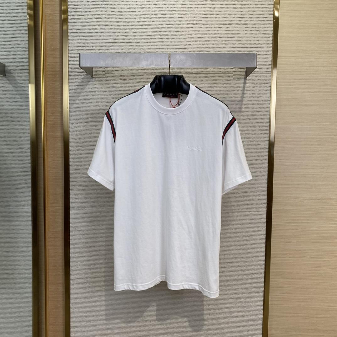 Gucci Cotton Jersey T-shirt With Web - DopestKickz