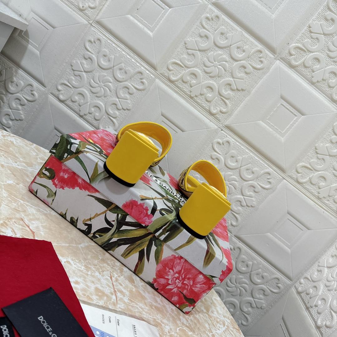 Dolce & Gabbana 65mm Majolica-embroidered Sandals  - DopestKickz