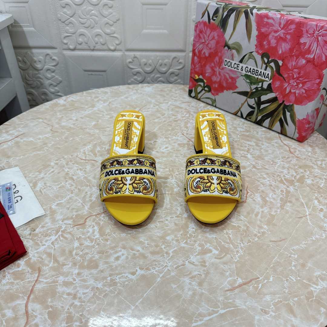 Dolce & Gabbana 65mm Majolica-embroidered Sandals  - DopestKickz