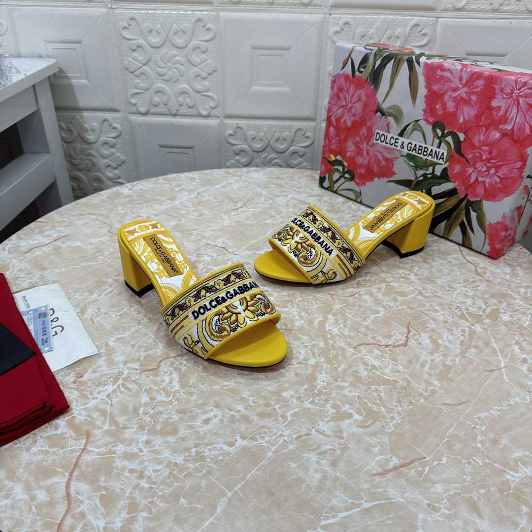 Dolce & Gabbana 65mm Majolica-embroidered Sandals  - DopestKickz